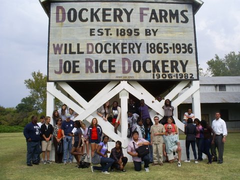 Tour participants at Dockery  Farms